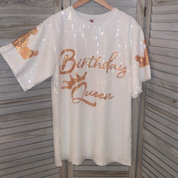 NWOT Birthday Queen Sequin Dress - Picture 4 of 8